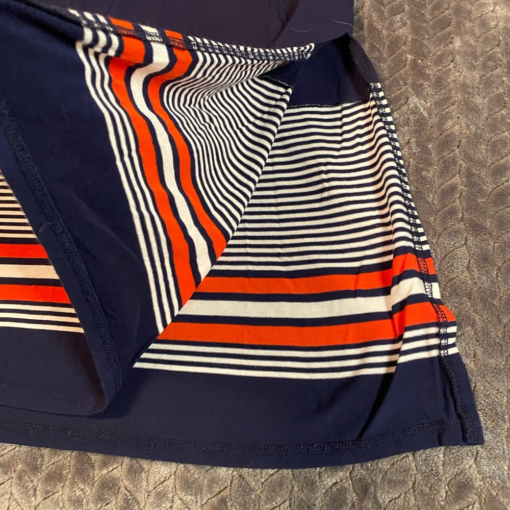 Spense Navy Maxi Skirt with Red and White Stripes - Picture 3 of 8